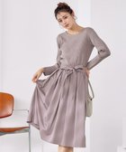 【ティアクラッセ/Tiaclasse】の【洗える】タフタスカートドッキングワンピース グレージュ|ID: prp329100004674471 ipo3291000000034293801