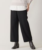 【ジェイ プレス/J.PRESS】の【洗える】チェルビック セミワイド パンツ ブラック系|ID: prp329100004674475 ipo3291000000033781602