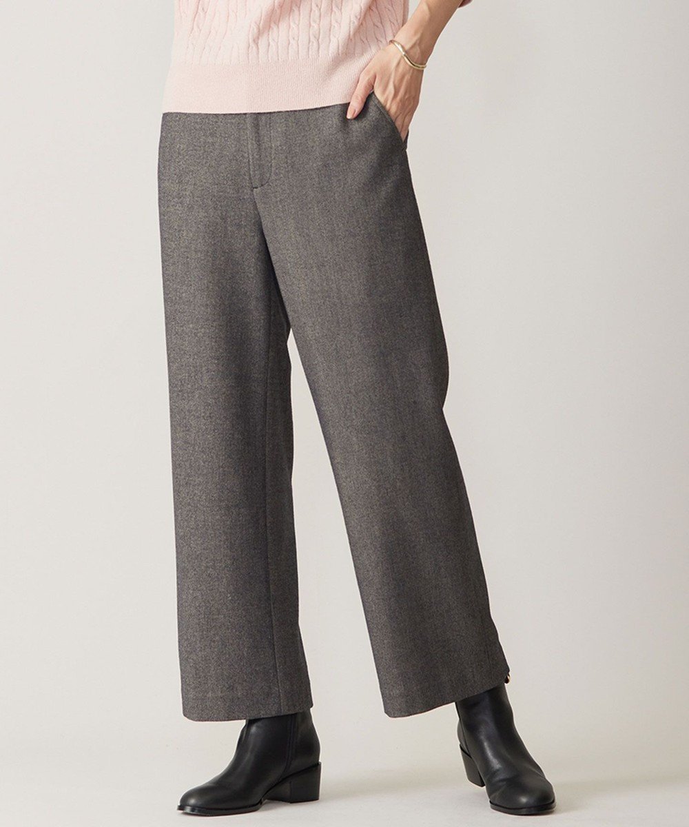 【ジェイ プレス/J.PRESS】の【洗える】チェルビック セミワイド パンツ インテリア・キッズ・メンズ・レディースファッション・服の通販 founy(ファニー)  ファッション Fashion レディースファッション Fashion for Women パンツ Pants & Trousers ストレッチ Stretch, Stretchy Fabric ストレート Straight, Straight Cut スニーカー Sneakers, Trainers ダウン Down, Puffer バランス Balance, Style Balance ピーチ Peach, Soft Touch ワイド Wide, Wide Fit 人気 Popular, Best Seller 定番 Standard, Basic Item 洗える Machine Washable A/W・秋冬 Autumn/Winter ダークブラウン系|ID: prp329100004674475 ipo3291000000034293871