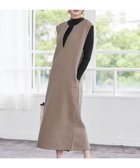 【ティアクラッセ/Tiaclasse】のボアジャンパースカート ワンピース モカ|ID: prp329100004674486 ipo3291000000034308961