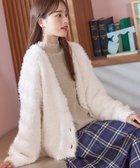 【ティアクラッセ/Tiaclasse】の【洗える】シャギーニットカーディガン アイボリー|ID: prp329100004674495 ipo3291000000033781682