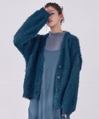 【ティアクラッセ/Tiaclasse】の【洗える】シャギーニットカーディガン ターコイズ|ID: prp329100004674495 ipo3291000000034311640