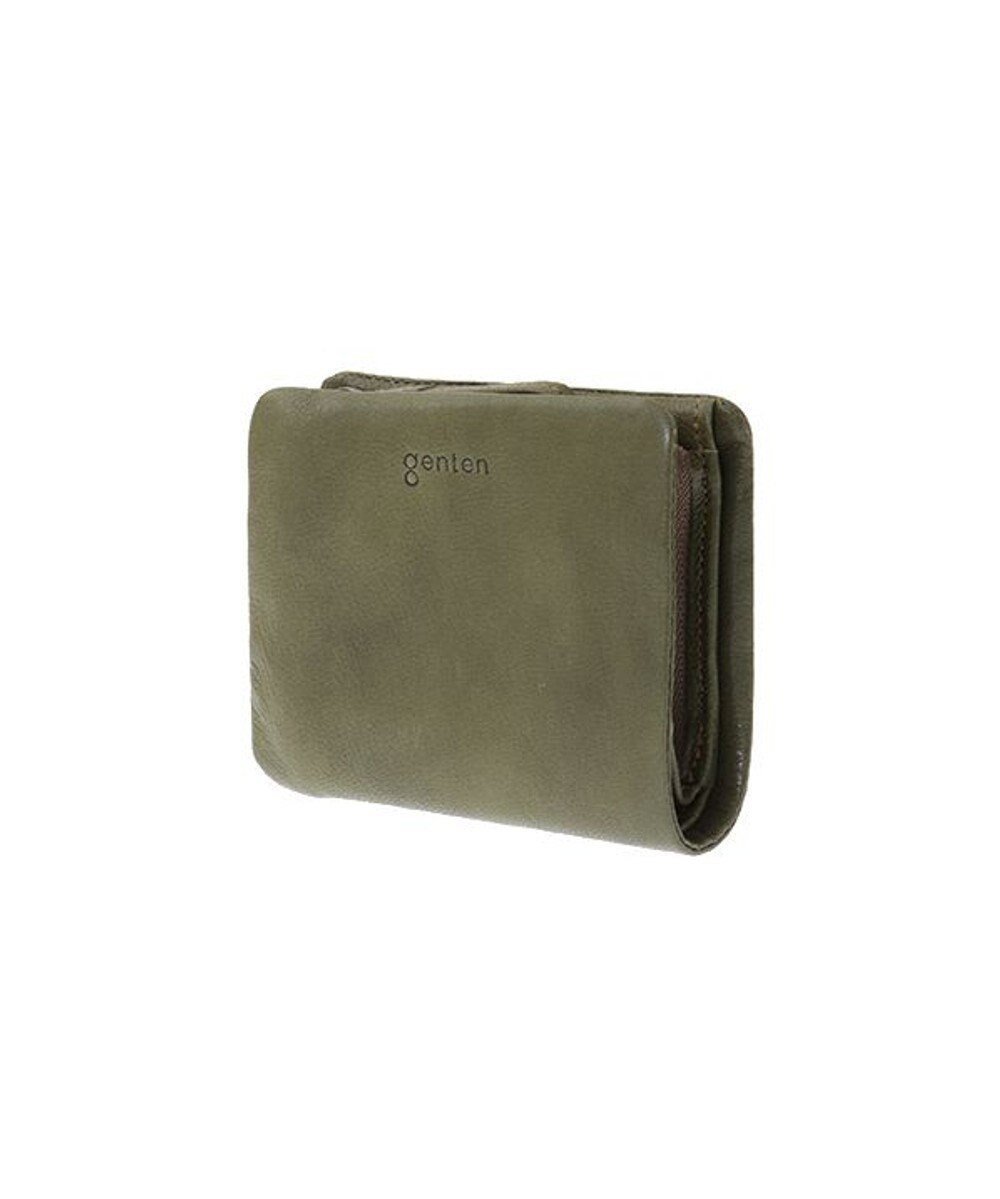 【ゲンテン/genten】のゴートベーシック 二つ折り財布 インテリア・キッズ・メンズ・レディースファッション・服の通販 founy(ファニー) 　ファッション　Fashion　レディースファッション　Fashion for Women　ミニ財布・二つ折り財布　Wallets & Card Cases　タオル　Towel, Bath Towel　財布　Wallet, Purse　カーキ|ID: prp329100004674506 ipo3291000000034255914