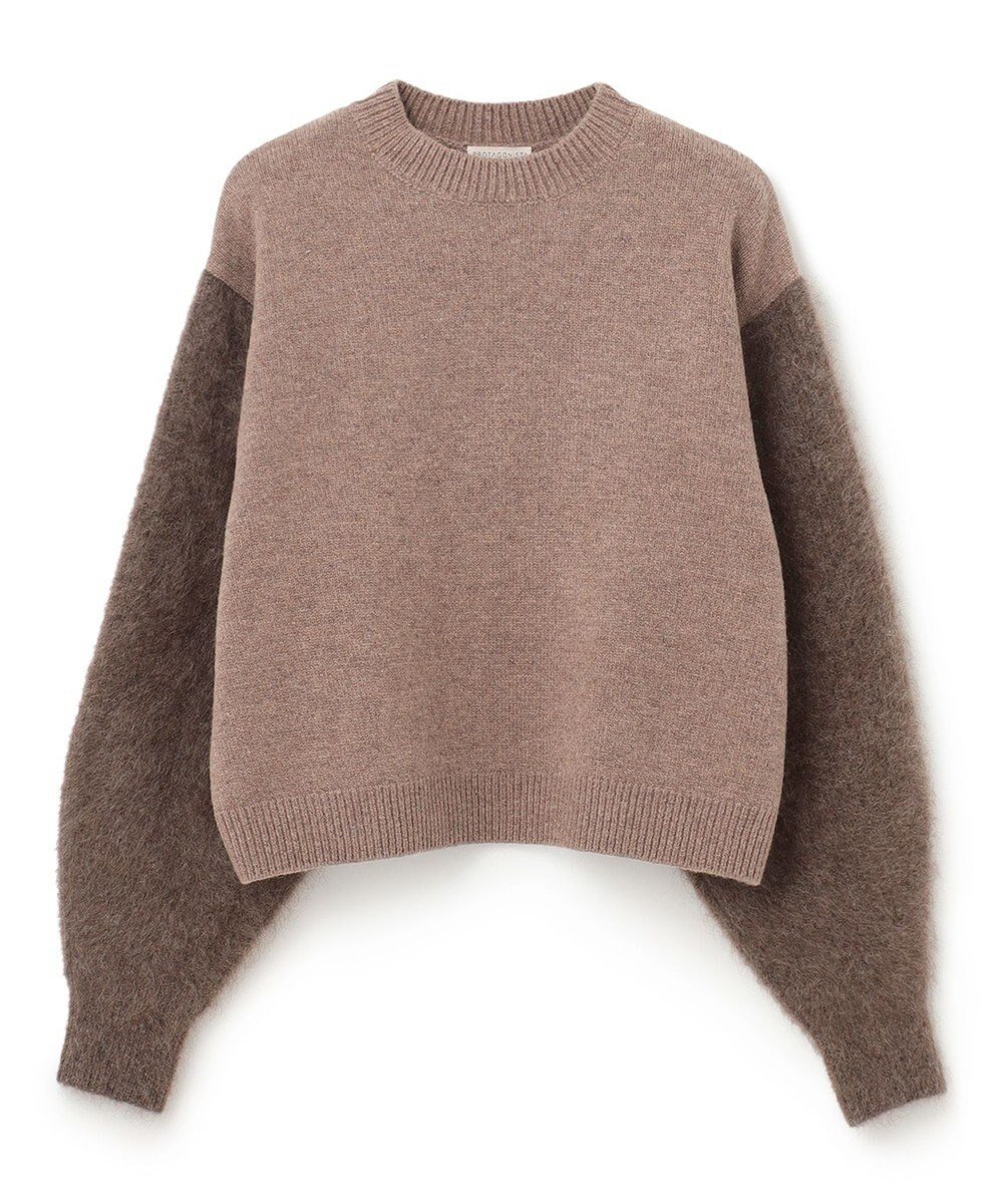 【ベイジ,/BEIGE,】のPROTAGONISTA / ウールモヘアニット インテリア・キッズ・メンズ・レディースファッション・服の通販 founy(ファニー) 　ファッション　Fashion　レディースファッション　Fashion for Women　トップス・カットソー　Cut & Sew Tops　ニット　Knit Tops & Sweaters　コレクション　Collection, Seasonal Line　シアー　Sheer, See-Through　ショート　Short, Short Length　セーター　Sweater, Knitwear　リラックス　Relax, Relaxed Fit　A/W・秋冬　Autumn/Winter　Brown|ID: prp329100004674528 ipo3291000000034299040