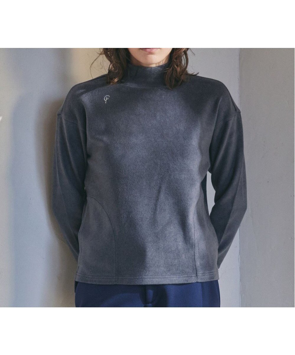 【23区 ゴルフ/NIJYUSANKU GOLF】の【23Fondation/WOMEN】【吸湿発熱】モックネック プルオーバー インテリア・キッズ・メンズ・レディースファッション・服の通販 founy(ファニー) 　ファッション　Fashion　レディースファッション　Fashion for Women　トップス・カットソー　Cut & Sew Tops　シャツ・ブラウス・オフィスカジュアル　Elegant Blouses & Button-Ups　ロングTシャツ・Tシャツ　Longline T-Shirts & Tees　カジュアルプルオーバー・ニットトップス　Pullovers & Knit Tops / Casual Pullovers　カットソー・ベーシックTシャツ　Cut-and-Sewn Tops / Stretch Tees & Basics　おすすめ　Recommended / Our Picks　インナー　Innerwear　カットソー　Cut and Sewn Top　デニム　Denim, Jeans Material　トレンド　Trend, Trending Now　ポケット　Pocket, Pocket Detail　モックネック　Mock Neck, Short Turtleneck　リラックス　Relax, Relaxed Fit　ワイド　Wide, Wide Fit　A/W・秋冬　Autumn/Winter　グレー系|ID: prp329100004674533 ipo3291000000033781845