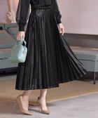 【ティアクラッセ/Tiaclasse】の【安田美沙子さん着用・洗える】ベロアプリーツスカート ブラック|ID: prp329100004674548 ipo3291000000034299226