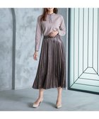 【ティアクラッセ/Tiaclasse】の【安田美沙子さん着用・洗える】ベロアプリーツスカート モカ|ID: prp329100004674548 ipo3291000000034299228