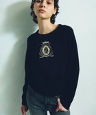 【グレース コンチネンタル/GRACE CONTINENTAL】のエンブレム刺繍ニットトップ ブラック|ID: prp329100004674549 ipo3291000000033781916