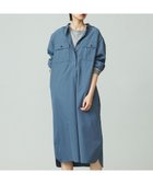 【ジェイプレスヨークストリート/J.PRESS YORK STREET】の【WOMEN】ミリタリーシャツワンピース 人気、トレンドファッション・服の通販 founy(ファニー) ファッション Fashion レディースファッション Fashion for Women ワンピース Dresses シャツワンピース / 1枚で着映えコーデ Shirt Dresses おすすめ Recommended / Our Picks インナー Innerwear スウェット / スエット Sweatshirt, Sweatwear プリント Print, Printed Pattern リラックス Relax, Relaxed Fit 冬 Winter / This Winter 秋 Autumn A/W・秋冬 Autumn/Winter thumbnail ダルブルー系|ID: prp329100004674552 ipo3291000000033781928