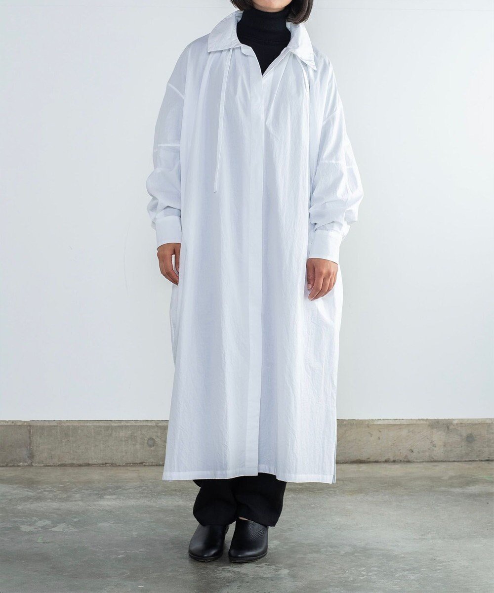 【ムーク/muuc】の〈多彩な着方が叶う〉〈衿立て&衿折り〉〈遠州織物の工場で織られた上質なコットン生地〉リボン紐付き多様衿 シャツワンピース 人気、トレンドファッション・服の通販 founy(ファニー) ファッション Fashion レディースファッション Fashion for Women ワンピース Dresses シャツワンピース / 1枚で着映えコーデ Shirt Dresses キャンバス Canvas, Canvas Fabric 手編み Hand-Knitted, Handmade Knit パターン Pattern, Design Print リボン Ribbon, Bow A/W・秋冬 Autumn/Winter S/S・春夏 SS, Spring/Summer, Warm Season 再入荷 Restock / Back in Stock 夏 Summer other-1|ID: prp329100004674553 ipo3291000000034299569