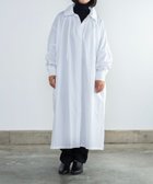 【ムーク/muuc】の〈多彩な着方が叶う〉〈衿立て&衿折り〉〈遠州織物の工場で織られた上質なコットン生地〉リボン紐付き多様衿 シャツワンピース ホワイト|ID: prp329100004674553 ipo3291000000034299571