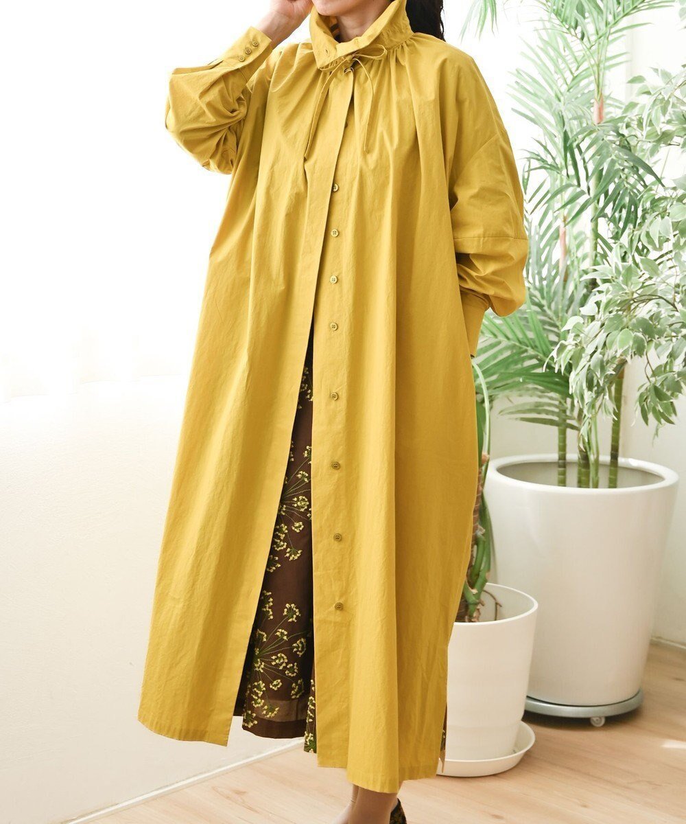 【ムーク/muuc】の〈多彩な着方が叶う〉〈衿立て&衿折り〉〈遠州織物の工場で織られた上質なコットン生地〉リボン紐付き多様衿 シャツワンピース インテリア・キッズ・メンズ・レディースファッション・服の通販 founy(ファニー) ファッション Fashion レディースファッション Fashion for Women ワンピース Dresses シャツワンピース / 1枚で着映えコーデ Shirt Dresses キャンバス Canvas, Canvas Fabric 手編み Hand-Knitted, Handmade Knit パターン Pattern, Design Print リボン Ribbon, Bow A/W・秋冬 Autumn/Winter S/S・春夏 SS, Spring/Summer, Warm Season 再入荷 Restock / Back in Stock 夏 Summer イエロー|ID: prp329100004674553 ipo3291000000034299575