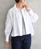 【ムーク/muuc】の〈多彩な着方が叶う〉〈衿立て&衿折り〉〈遠州織物の工場で織られた上質なコットン100%生地〉リボン紐付き多様衿 羽織り&シャツ ホワイト|ID: prp329100004674554 ipo3291000000033781935