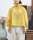 【ムーク/muuc】の〈多彩な着方が叶う〉〈衿立て&衿折り〉〈遠州織物の工場で織られた上質なコットン100%生地〉リボン紐付き多様衿 羽織り&シャツ イエロー|ID: prp329100004674554 ipo3291000000033781936