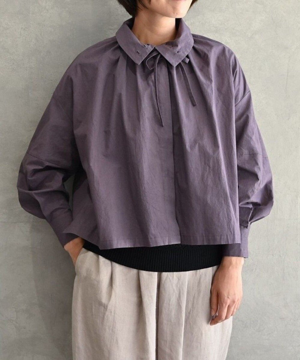 【ムーク/muuc】の〈多彩な着方が叶う〉〈衿立て&衿折り〉〈遠州織物の工場で織られた上質なコットン100%生地〉リボン紐付き多様衿 羽織り&シャツ インテリア・キッズ・メンズ・レディースファッション・服の通販 founy(ファニー) ファッション Fashion レディースファッション Fashion for Women トップス・カットソー Cut & Sew Tops シャツ・ブラウス・オフィスカジュアル Elegant Blouses & Button-Ups キャンバス Canvas, Canvas Fabric 手編み Hand-Knitted, Handmade Knit パターン Pattern, Design Print リボン Ribbon, Bow A/W・秋冬 Autumn/Winter S/S・春夏 SS, Spring/Summer, Warm Season 再入荷 Restock / Back in Stock 夏 Summer チャコールグレー|ID: prp329100004674554 ipo3291000000034299587