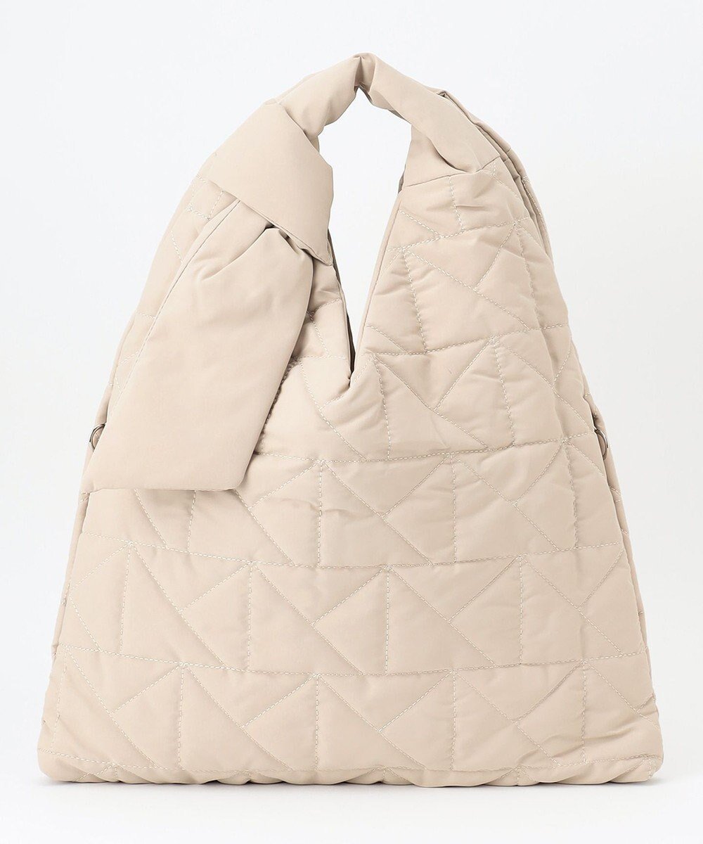 【ラ バガジェリー/LA BAGAGERIE】の【maison vert】 【超軽量!】キルティングトライアングルトートバッグ インテリア・キッズ・メンズ・レディースファッション・服の通販 founy(ファニー) 　ファッション　Fashion　レディースファッション　Fashion for Women　バッグ　Bags　キルティング　Quilted, Quilting　ポケット　Pocket, Pocket Detail　軽量　Lightweight, Ultra Light　ビジネス 仕事 通勤　Business / Work / Commuting　ベージュ|ID: prp329100004674567 ipo3291000000034299713