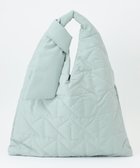 【ラ バガジェリー/LA BAGAGERIE】の【maison vert】 【超軽量!】キルティングトライアングルトートバッグ ライトブルー|ID: prp329100004674567 ipo3291000000034299718