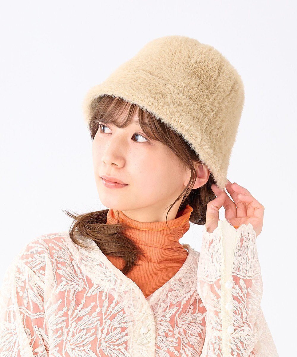 【ムーンバット/MOONBAT】のestaa ボリュームヘアリーサーモ バケットハット/サイズ調整可/手洗い インテリア・キッズ・メンズ・レディースファッション・服の通販 founy(ファニー) 　ファッション　Fashion　レディースファッション　Fashion for Women　キャップ&ハット　Hats & Caps　トレンド　Trend, Trending Now　傘　Umbrella, Parasol　帽子　Hat, Headwear　ベージュ|ID: prp329100004674597 ipo3291000000034299969