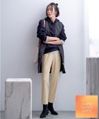 【アンフィーロ 自由区/UNFILO】の【吸湿発熱】裏起毛テーパードパンツ バターイエロー|ID: prp329100004674600 ipo3291000000034311491