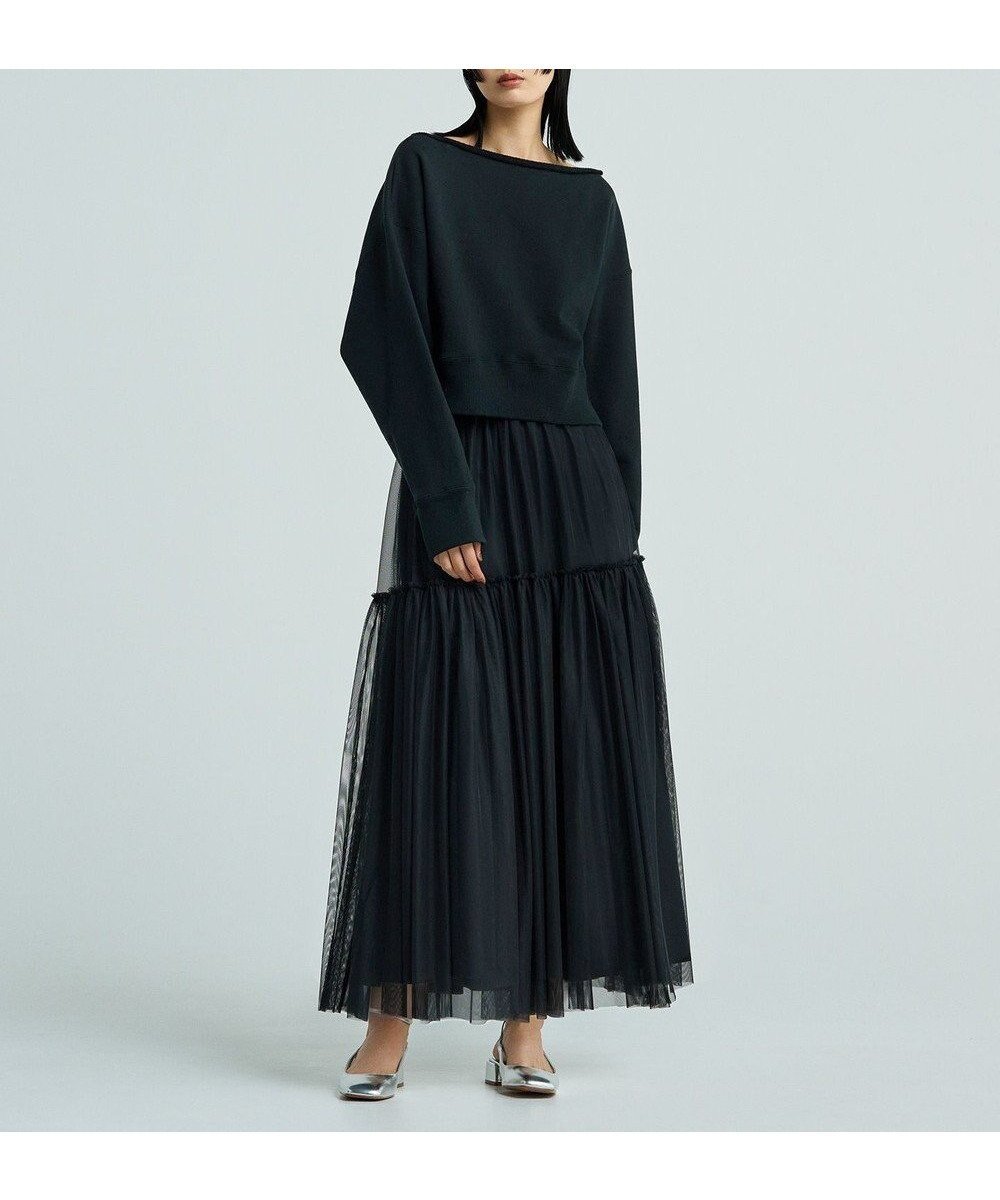 【アンクレイヴ/uncrave】の【撥水・UVカット】ナイロンタスラン ティアードスカート(uncrave WHITE) インテリア・キッズ・メンズ・レディースファッション・服の通販 founy(ファニー) 　ファッション　Fashion　レディースファッション　Fashion for Women　スカート　Skirts　ティアードスカート　Tiered Skirts　洗える　Machine Washable　ギャザー　Gathered, Ruffled　切替　Switching, Contrast Panel　チュール　Tulip, Tulip Motif　ツイル　Twist, Twisted Detail　ティアード　Tiered, Tiered Style　ティアードスカート　Tiered Skirt, Flounced Skirt　デニム　Denim, Jeans Material　トレンド　Trend, Trending Now　ハイネック　High Neck, Mock Neck　フェミニン　Feminine, Girly　マーメイド　Mermaid, Fishtail Silhouette　ワッシャー　Washer, Crinkled Finish　A/W・秋冬　Autumn/Winter　S/S・春夏　SS, Spring/Summer, Warm Season　夏　Summer　エレガント 上品　Elegant　ブラック|ID: prp329100004674604 ipo3291000000034300008