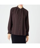 【ベイジ,/BEIGE,】のSTOW / バンドカラーブラウス Brown|ID: prp329100004674614 ipo3291000000033782170