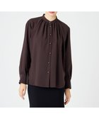 【ベイジ,/BEIGE,】のSTOW / バンドカラーブラウス Brown|ID: prp329100004674614 ipo3291000000034300193