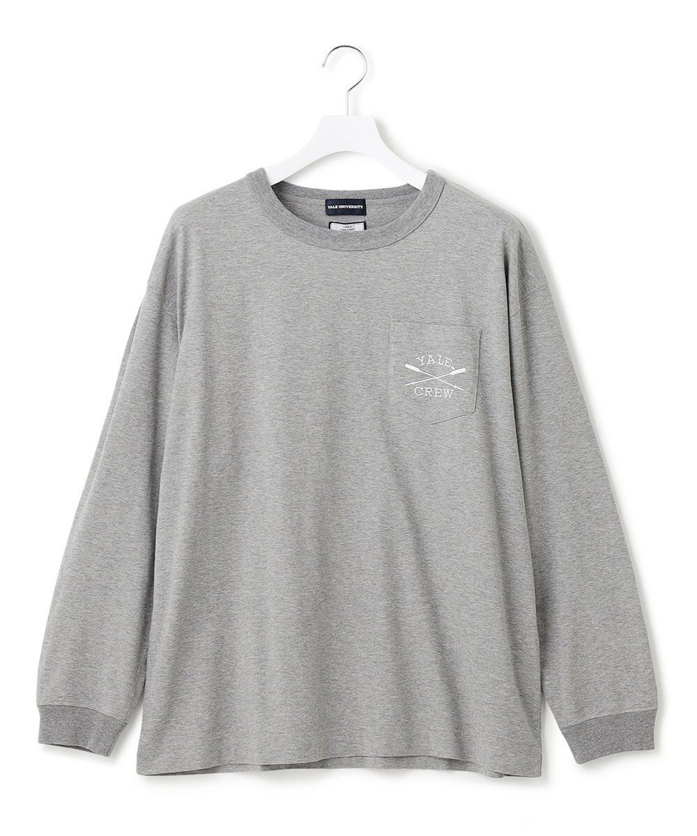 【ジェイプレスヨークストリート/J.PRESS YORK STREET】の【UNISEX】YALEポケットTEEシャツ インテリア・キッズ・メンズ・レディースファッション・服の通販 founy(ファニー) 　ファッション　Fashion　レディースファッション　Fashion for Women　トップス・カットソー　Cut & Sew Tops　シャツ・ブラウス・オフィスカジュアル　Elegant Blouses & Button-Ups　ロングTシャツ・Tシャツ　Longline T-Shirts & Tees　カットソー・ベーシックTシャツ　Cut-and-Sewn Tops / Stretch Tees & Basics　アイビー　Ivy Pattern　カットソー　Cut and Sewn Top　ニューヨーク　New York, NYC Style　ポケット　Pocket, Pocket Detail　ポロシャツ　Polo Shirt, Collared Tee　モチーフ　Motif, Design Theme　ユニセックス　Unisex, Genderless　ワンポイント　One Point, Statement Accent　A/W・秋冬　Autumn/Winter　ライトグレー系|ID: prp329100004674615 ipo3291000000033782173