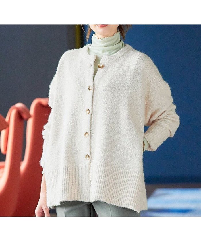 【ティアクラッセ/Tiaclasse】の【洗える】クルーネックメランジカーディガン インテリア・キッズ・メンズ・レディースファッション・服の通販 founy(ファニー) https://founy.com/ ファッション Fashion レディースファッション Fashion for Women トップス・カットソー Cut & Sew Tops カーディガン・羽織り Layered Style Cardigans ウォッシャブル Machine Washable カーディガン Cardigan, Knitwear シンプル Simple, Minimal チュニック Tunic, Long Top ミドル Middle Length, Mid Height メランジ Melange, Mixed Yarn 再入荷 Restock / Back in Stock 冬 Winter / This Winter 新作・新入荷 New Arrivals / New In 春 Spring 洗える Machine Washable 秋 Autumn A/W・秋冬 Autumn/Winter 長袖 Long Sleeve, Full Sleeve |ID: prp329100004674627 ipo3291000000034664580