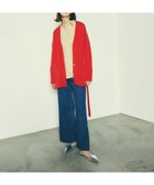 【グレース コンチネンタル/GRACE CONTINENTAL】のメリノウールニットカーディガン レッド|ID: prp329100004674638 ipo3291000000034300781