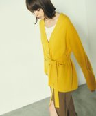 【グレース コンチネンタル/GRACE CONTINENTAL】のメリノウールニットカーディガン イエロー|ID: prp329100004674638 ipo3291000000034300783