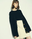 【グレース コンチネンタル/GRACE CONTINENTAL】のメリノウールニットカーディガン ブラック|ID: prp329100004674638 ipo3291000000034300786