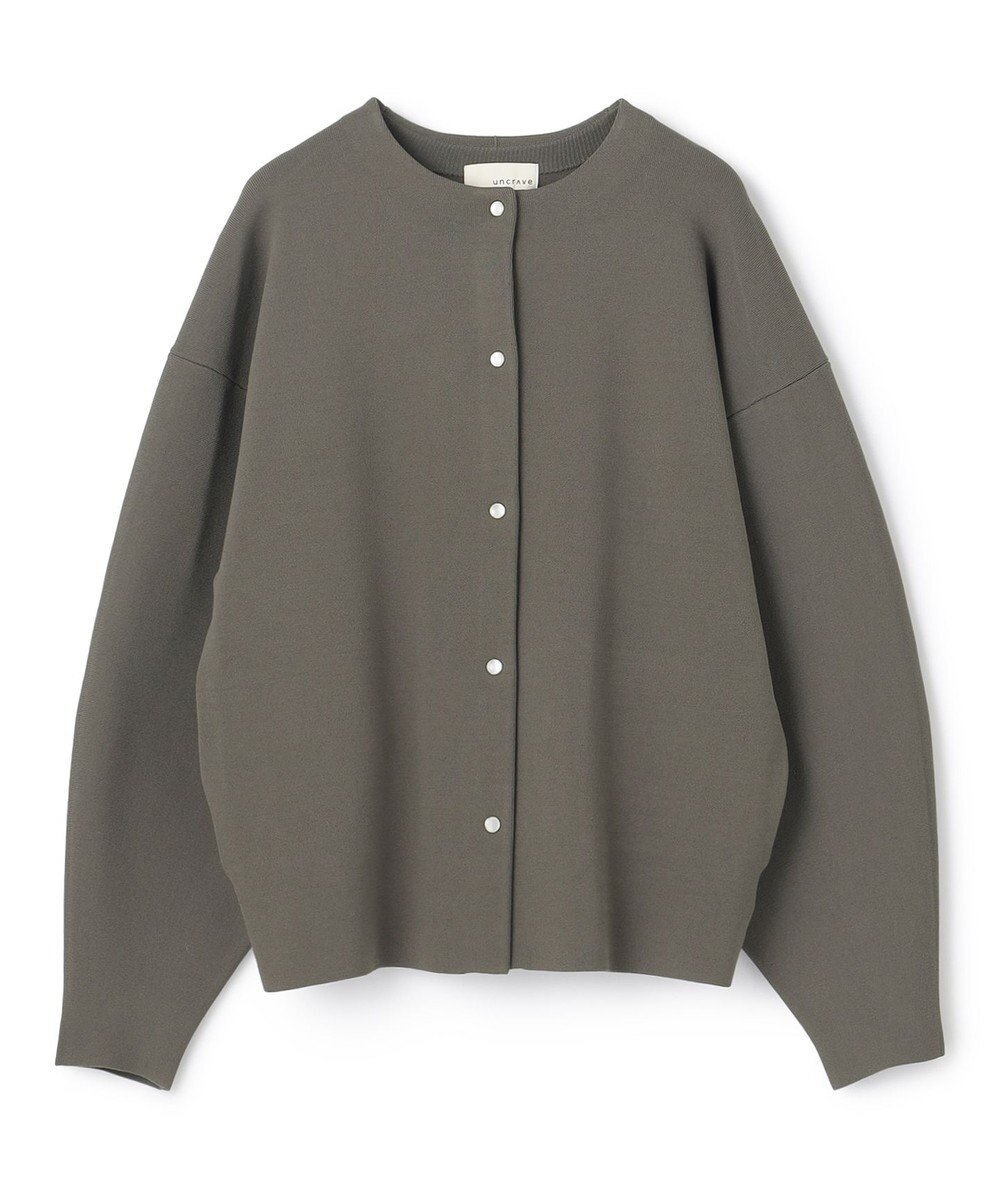 【アンクレイヴ/uncrave】の【洗える】スムースニット カーディガン(uncrave WHITE) インテリア・キッズ・メンズ・レディースファッション・服の通販 founy(ファニー) 　ファッション　Fashion　レディースファッション　Fashion for Women　トップス・カットソー　Cut & Sew Tops　ニット　Knit Tops & Sweaters　カーディガン・羽織り　Layered Style Cardigans　洗える　Machine Washable　カーディガン　Cardigan, Knitwear　スウェット / スエット　Sweatshirt, Sweatwear　セットアップ　Set-Up, Coordinated Outfit　セーター　Sweater, Knitwear　雑誌　Magazine, Fashion Magazine　なめらか　Smooth, Silky Texture　フロント　Front, Front Design　ブルゾン　Blouson, Bomber Jacket　ミニスカート　Mini Skirt, Short Skirt　モダン　Modern, Contemporary　レギンス　Leggings, Stretch Pants　A/W・秋冬　Autumn/Winter　おすすめ　Recommended / Our Picks　カーキグレー|ID: prp329100004674653 ipo3291000000033782317