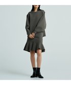 【アンクレイヴ/uncrave】の【洗える】スムースニット ミニスカート(uncrave WHITE) カーキグレー|ID: prp329100004674655 ipo3291000000034221931