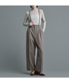 【アンクレイヴ/uncrave】の【防しわ・UVカット・洗濯機洗い可】バルキーツイル ワイドパンツ(サスペンダー付き)(uncrave STANDARD) カーキグレー|ID: prp329100004674665 ipo3291000000034301061