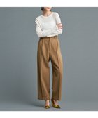 【アンクレイヴ/uncrave】の【防しわ・UVカット・洗濯機洗い可】バルキーツイル ワイドパンツ(サスペンダー付き)(uncrave STANDARD) キャメル|ID: prp329100004674665 ipo3291000000034301063