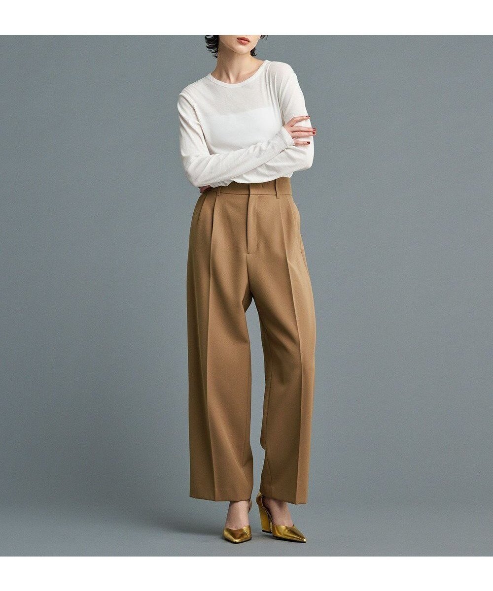 【アンクレイヴ/uncrave】の【防しわ・UVカット・洗濯機洗い可】バルキーツイル ワイドパンツ(サスペンダー付き)(uncrave STANDARD) インテリア・キッズ・メンズ・レディースファッション・服の通販 founy(ファニー)  ファッション Fashion レディースファッション Fashion for Women パンツ Pants & Trousers 洗える Machine Washable サスペンダー Suspenders, Braces ショート Short, Short Length ジャケット Jacket, Outerwear ストレッチ Stretch, Stretchy Fabric セットアップ Set-Up, Coordinated Outfit 雑誌 Magazine, Fashion Magazine バランス Balance, Style Balance フラップ Flap, Flap Pocket フロント Front, Front Design ポケット Pocket, Pocket Detail ループ Loop, Loop Knit ワイド Wide, Wide Fit A/W・秋冬 Autumn/Winter ビジネス 仕事 通勤 Business / Work / Commuting キャメル|ID: prp329100004674665 ipo3291000000034301063