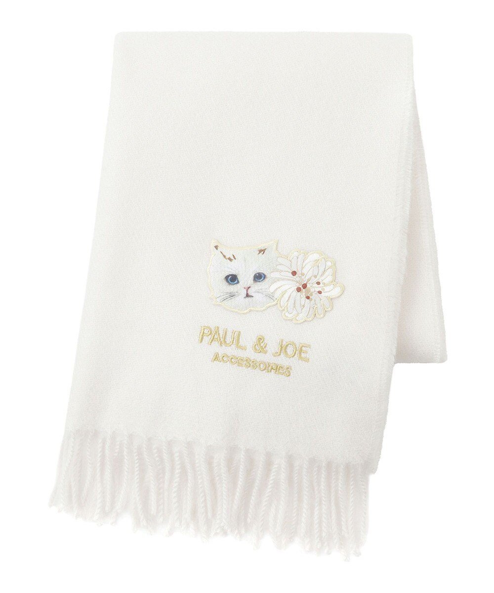 【ムーンバット/MOONBAT】のPAUL JOE ACCESSOIRES ジプシー×クリザンテームワッペン付きムースタッチマフラー(パッケージ入り) 人気、トレンドファッション・服の通販 founy(ファニー) ファッション Fashion レディースファッション Fashion for Women マフラー・スヌード / 冬小物の定番 Scarves & Mufflers アニマル Animal Print コレクション Collection, Seasonal Line シンプル Simple, Minimal スヌード Snood, Infinity Scarf 猫 Cat, Kitty パターン Pattern, Design Print フラワー Flower, Floral プリント Print, Printed Pattern マフラー Scarf, Muffler モチーフ Motif, Design Theme 無地 Plain, Solid Color A/W・秋冬 Autumn/Winter other-1|ID: prp329100004674675 ipo3291000000034301176