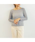 【トック/TOQUE】の〈大草直子さんアドバイザー〉【洗える/天然素材/シルク混/2WAY】ベビーアルパカ×ウォッシャブルシルク 2WAYリブトップス グレー|ID: prp329100004674683 ipo3291000000033782433