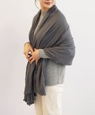 【トック/TOQUE】の〈大草直子さんアドバイザー〉【洗える/天然素材/定番アイテム】ロイヤルベビーアルパカ ソフトガーゼ ストール チャコールグレー|ID: prp329100004674685 ipo3291000000034301288