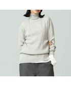 【ジェイプレスヨークストリート/J.PRESS YORK STREET】の【WOMEN】ANTI PILLING WOOL リブタートルニット ライトグレー系|ID: prp329100004674686 ipo3291000000033782442