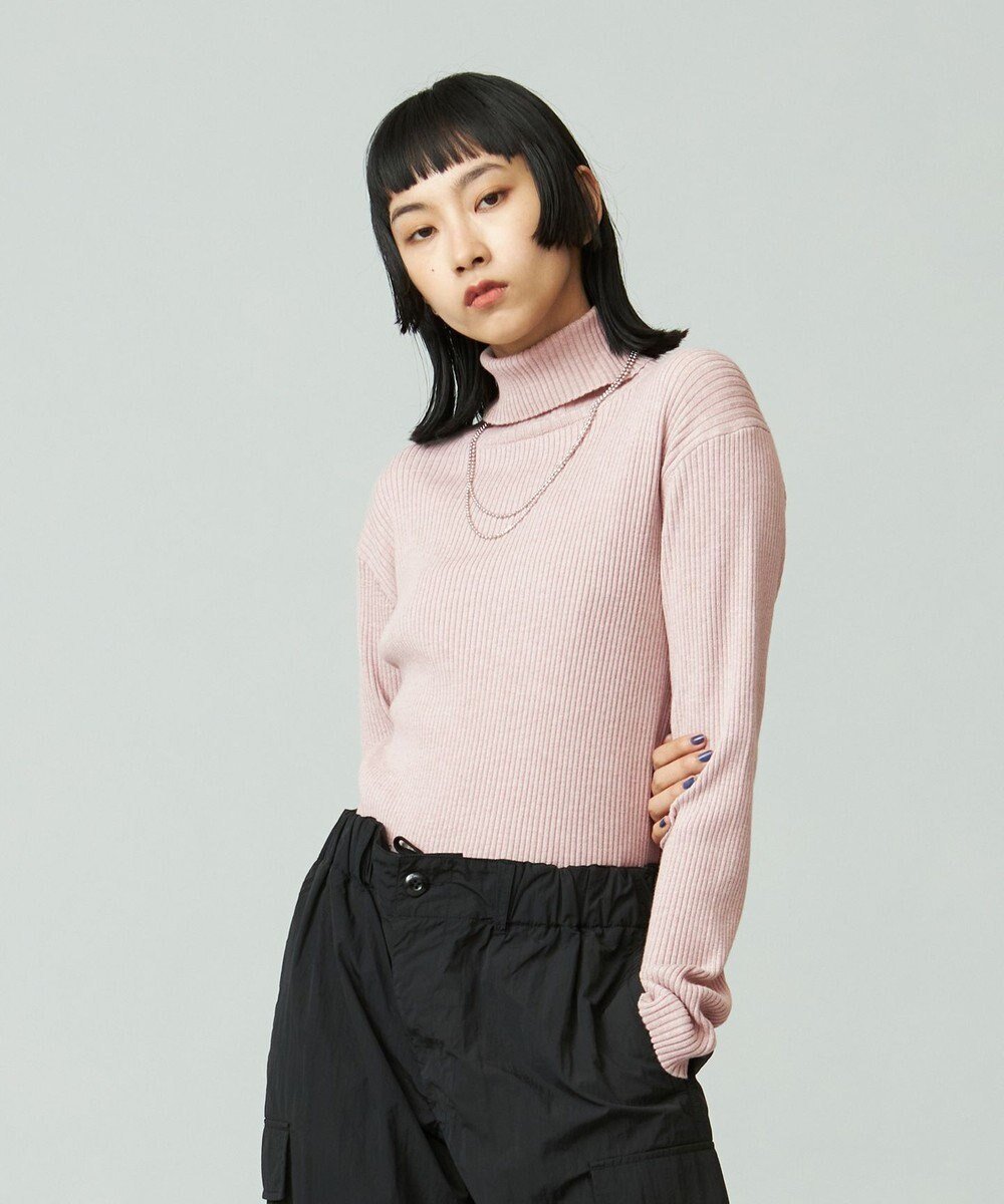 【ジェイプレスヨークストリート/J.PRESS YORK STREET】の【WOMEN】ANTI PILLING WOOL リブタートルニット インテリア・キッズ・メンズ・レディースファッション・服の通販 founy(ファニー) 　ファッション　Fashion　レディースファッション　Fashion for Women　トップス・カットソー　Cut & Sew Tops　ニット　Knit Tops & Sweaters　インナー　Innerwear　ジャケット　Jacket, Outerwear　スウェット / スエット　Sweatshirt, Sweatwear　ストレッチ　Stretch, Stretchy Fabric　スリット　Slit, Slit Detail　セーター　Sweater, Knitwear　タートル　Turtleneck, Turtle Collar　フィット　Fit, Slim Fit　A/W・秋冬　Autumn/Winter　ピンク系|ID: prp329100004674686 ipo3291000000033782444