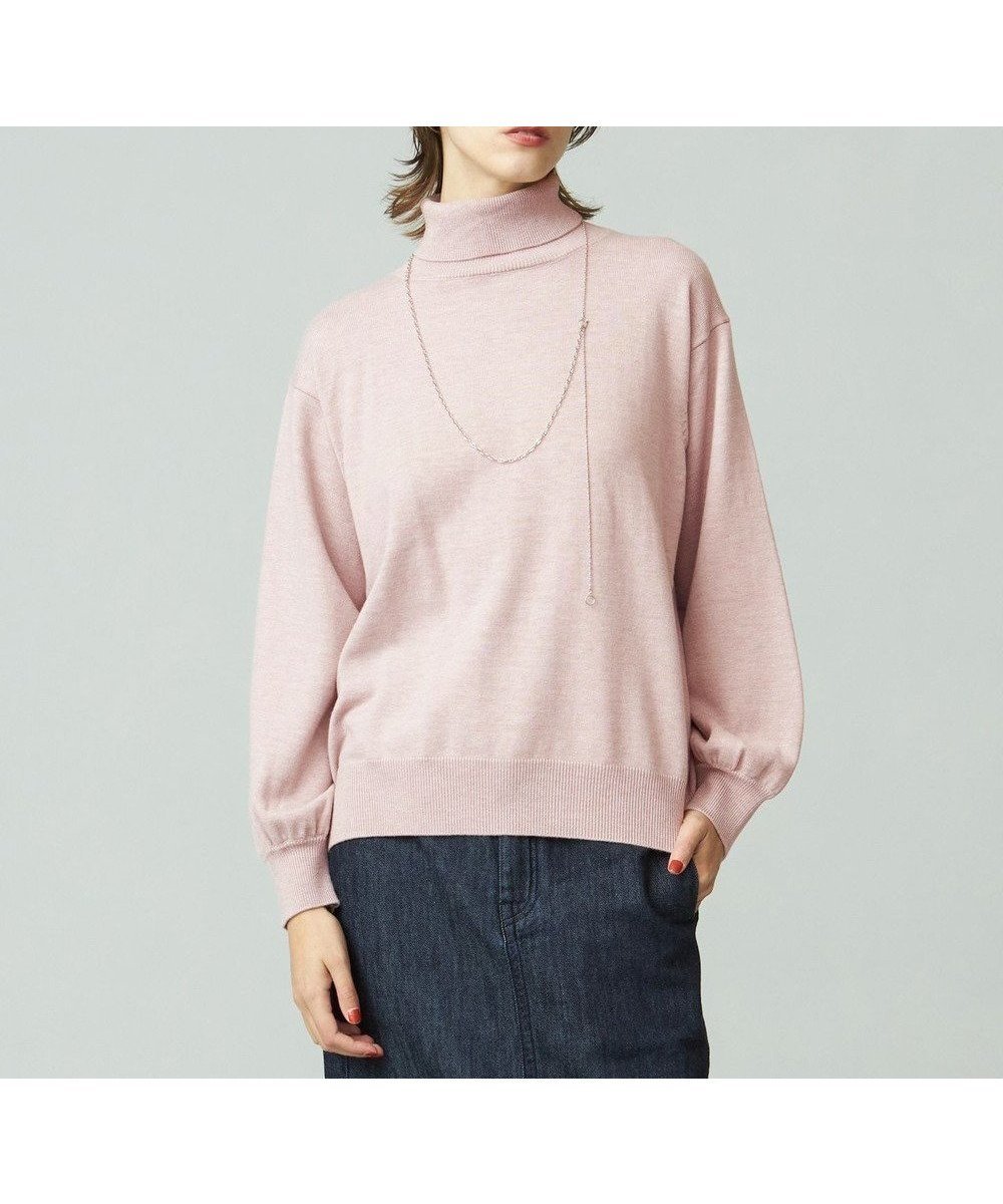 【ジェイプレスヨークストリート/J.PRESS YORK STREET】の【WOMEN】ANTI PILLING WOOL ロールネックニット インテリア・キッズ・メンズ・レディースファッション・服の通販 founy(ファニー) 　ファッション　Fashion　レディースファッション　Fashion for Women　トップス・カットソー　Cut & Sew Tops　ニット　Knit Tops & Sweaters　ストレッチ　Stretch, Stretchy Fabric　スラックス　Slacks, Dress Pants　スリット　Slit, Slit Detail　センター　Center, Center Line　セーター　Sweater, Knitwear　タートルネック　Turtleneck, High Neck　デニム　Denim, Jeans Material　フェミニン　Feminine, Girly　マニッシュ　Mannish, Boyish　A/W・秋冬　Autumn/Winter　ピンク系|ID: prp329100004674687 ipo3291000000033782450