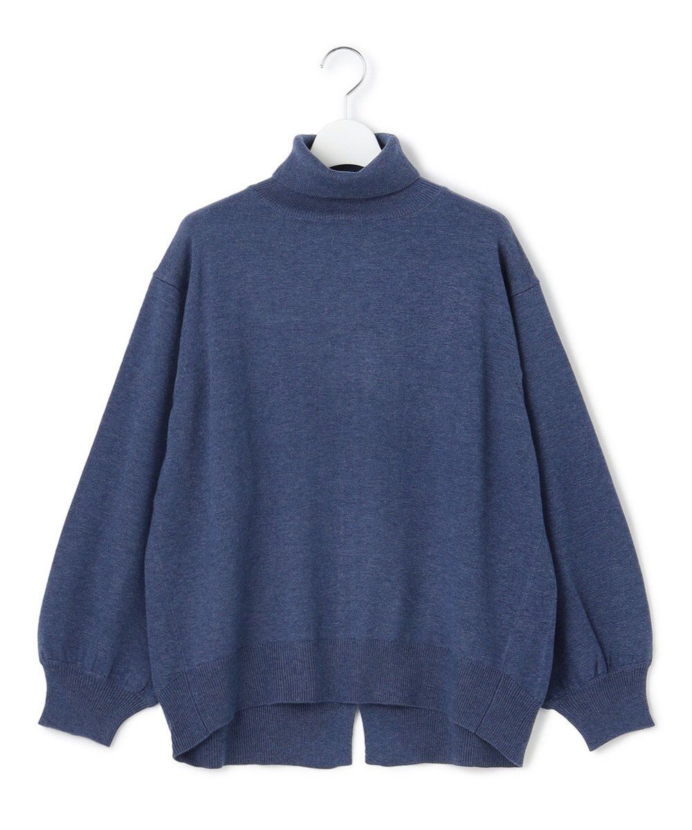 【ジェイプレスヨークストリート/J.PRESS YORK STREET】の【WOMEN】ANTI PILLING WOOL ロールネックニット インテリア・キッズ・メンズ・レディースファッション・服の通販 founy(ファニー) 　ファッション　Fashion　レディースファッション　Fashion for Women　トップス・カットソー　Cut & Sew Tops　ニット　Knit Tops & Sweaters　ストレッチ　Stretch, Stretchy Fabric　スラックス　Slacks, Dress Pants　スリット　Slit, Slit Detail　センター　Center, Center Line　セーター　Sweater, Knitwear　タートルネック　Turtleneck, High Neck　デニム　Denim, Jeans Material　フェミニン　Feminine, Girly　マニッシュ　Mannish, Boyish　A/W・秋冬　Autumn/Winter　ブルー系|ID: prp329100004674687 ipo3291000000033782453