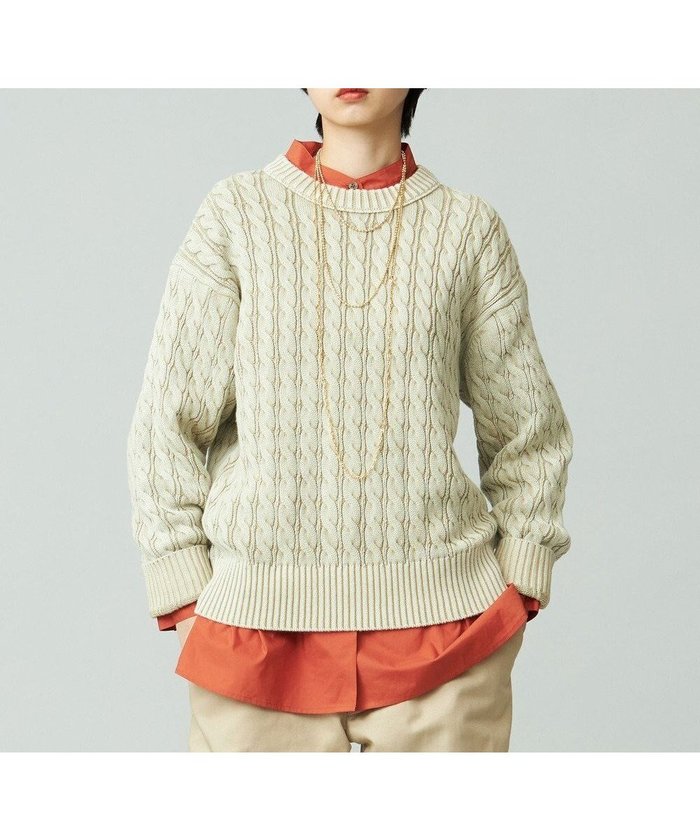 【ジェイプレスヨークストリート/J.PRESS YORK STREET】の【UNISEX】ピグメントコットン ケーブルニット インテリア・キッズ・メンズ・レディースファッション・服の通販 founy(ファニー) https://founy.com/ ファッション Fashion レディースファッション Fashion for Women トップス・カットソー Cut & Sew Tops ニット Knit Tops & Sweaters アイビー Ivy Pattern ジャケット Jacket, Outerwear セーター Sweater, Knitwear デニム Denim, Jeans Material ユニセックス Unisex, Genderless A/W・秋冬 Autumn/Winter |ID: prp329100004674701 ipo3291000000033782508