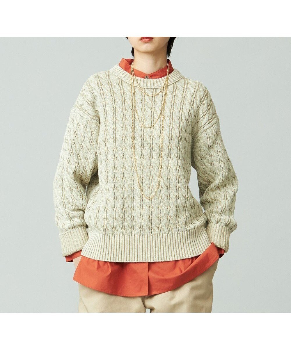 【ジェイプレスヨークストリート/J.PRESS YORK STREET】の【UNISEX】ピグメントコットン ケーブルニット 人気、トレンドファッション・服の通販 founy(ファニー) 　ファッション　Fashion　レディースファッション　Fashion for Women　トップス・カットソー　Cut & Sew Tops　ニット　Knit Tops & Sweaters　アイビー　Ivy Pattern　ジャケット　Jacket, Outerwear　セーター　Sweater, Knitwear　デニム　Denim, Jeans Material　ユニセックス　Unisex, Genderless　A/W・秋冬　Autumn/Winter　 other-1|ID: prp329100004674701 ipo3291000000033782508