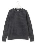 【ジェイプレスヨークストリート/J.PRESS YORK STREET】の【UNISEX】ピグメントコットン ケーブルニット グレー系|ID: prp329100004674701 ipo3291000000033782510