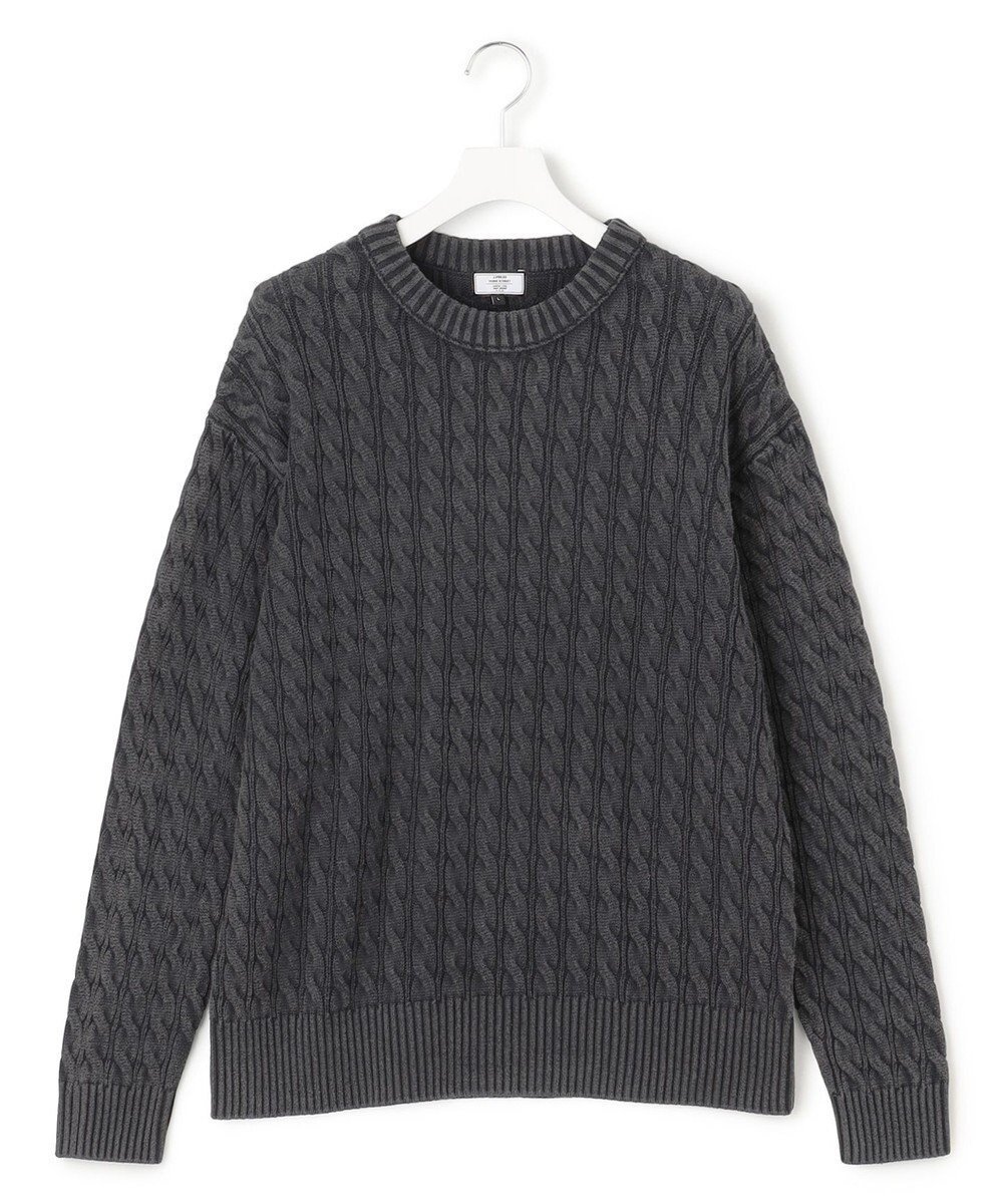 【ジェイプレスヨークストリート/J.PRESS YORK STREET】の【UNISEX】ピグメントコットン ケーブルニット インテリア・キッズ・メンズ・レディースファッション・服の通販 founy(ファニー) 　ファッション　Fashion　レディースファッション　Fashion for Women　トップス・カットソー　Cut & Sew Tops　ニット　Knit Tops & Sweaters　アイビー　Ivy Pattern　ジャケット　Jacket, Outerwear　セーター　Sweater, Knitwear　デニム　Denim, Jeans Material　ユニセックス　Unisex, Genderless　A/W・秋冬　Autumn/Winter　グレー系|ID: prp329100004674701 ipo3291000000033782510