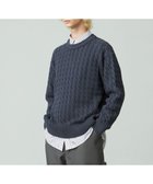 【ジェイプレスヨークストリート/J.PRESS YORK STREET】の【UNISEX】ピグメントコットン ケーブルニット ネイビー系|ID: prp329100004674701 ipo3291000000033782511