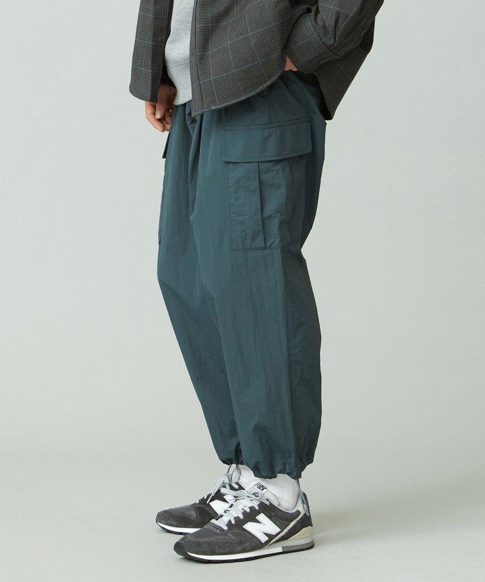 【ジェイプレスヨークストリート/J.PRESS YORK STREET】の【UNISEX】ナイロンワッシャー カーゴパンツ インテリア・キッズ・メンズ・レディースファッション・服の通販 founy(ファニー)  ファッション Fashion レディースファッション Fashion for Women パンツ Pants & Trousers ユニセックス Unisex, Genderless カーゴパンツ Cargo Pants, Utility Pants シューズ Shoes, Footwear ジャケット Jacket, Outerwear スピンドル Spindle, Drawcord ワッシャー Washer, Crinkled Finish A/W・秋冬 Autumn/Winter スモーキーグリーン系|ID: prp329100004674711 ipo3291000000034299544