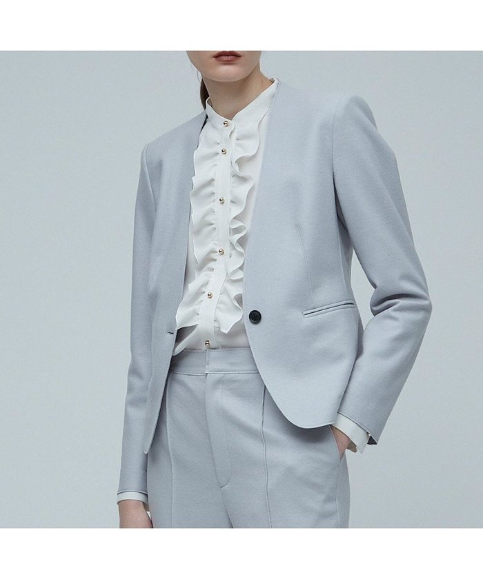 【ベイジ,/BEIGE,】のCORBY / ノーカラージャケット インテリア・キッズ・メンズ・レディースファッション・服の通販 founy(ファニー) https://founy.com/ ファッション Fashion レディースファッション Fashion for Women アウター Coat / Outerwear Collection レディースジャケット・軽アウター Jackets ノーカラージャケット / シンプル上品コーデ Collarless Jackets コンパクト Compact, Small Size ジャケット Jacket, Outerwear ストレッチ Stretch, Stretchy Fabric 定番 Standard, Basic Item A/W・秋冬 Autumn/Winter |ID: prp329100004674736 ipo3291000000034301946